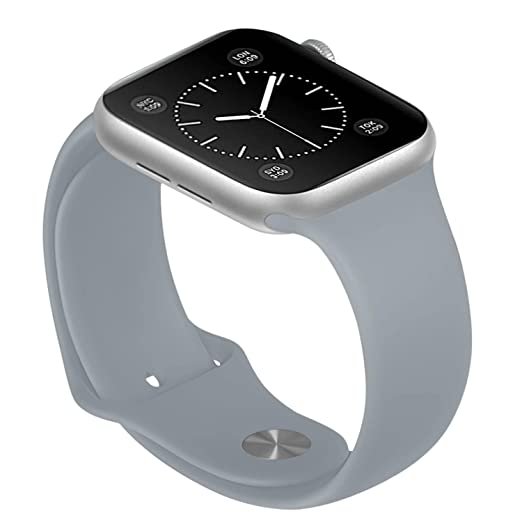 Silicon Wristband for Apple Watch | Light Grey