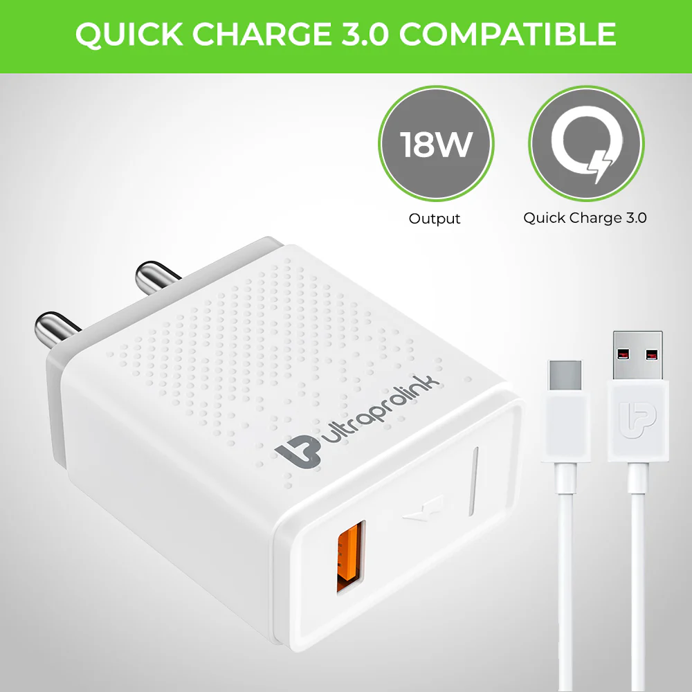 Boost 18W QC3.0 Charger + Type C Cable - Image 2