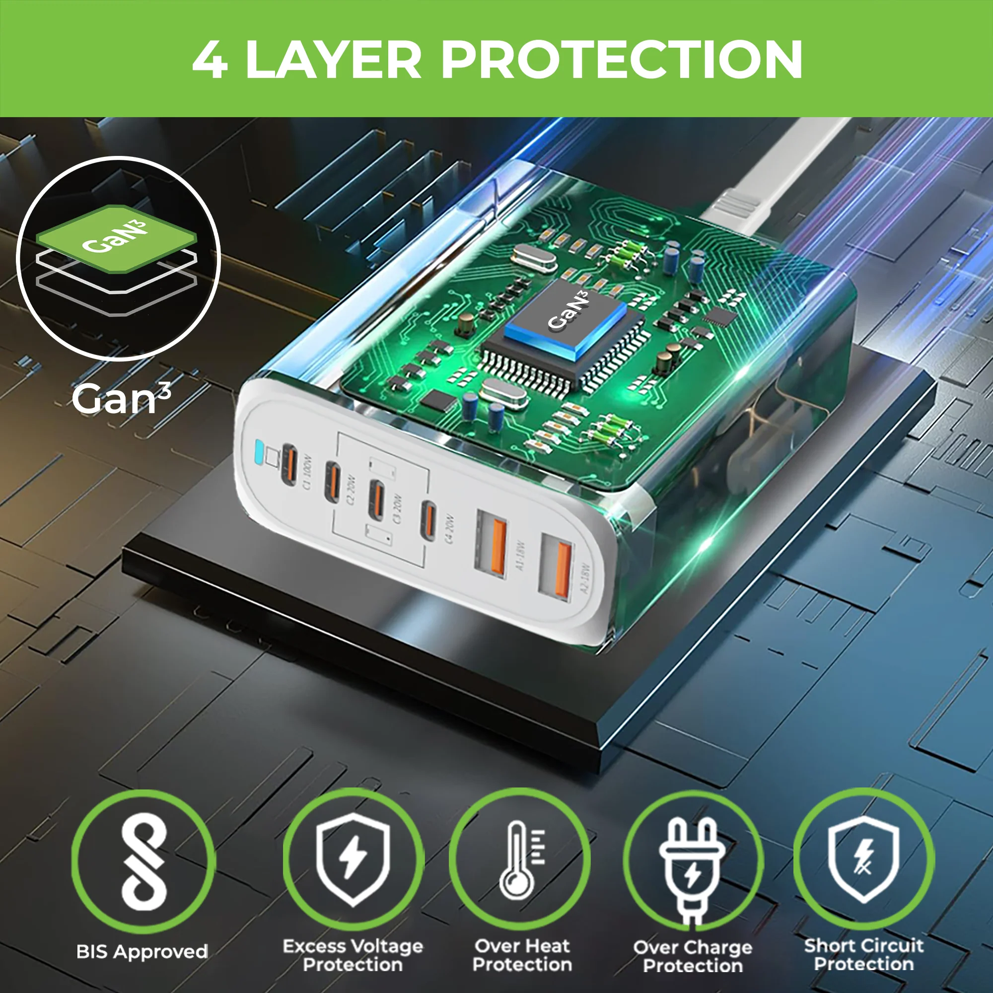 Boost Unity 100 6 USB Port 100W Desktop GaN Charging Station - Image 6
