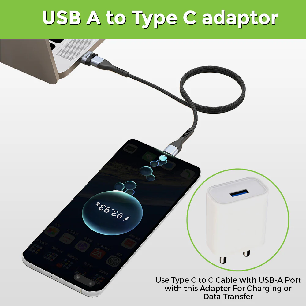 C-Adapt Duo USB Type C USB-A Male-Female OTG Adapters - Image 3