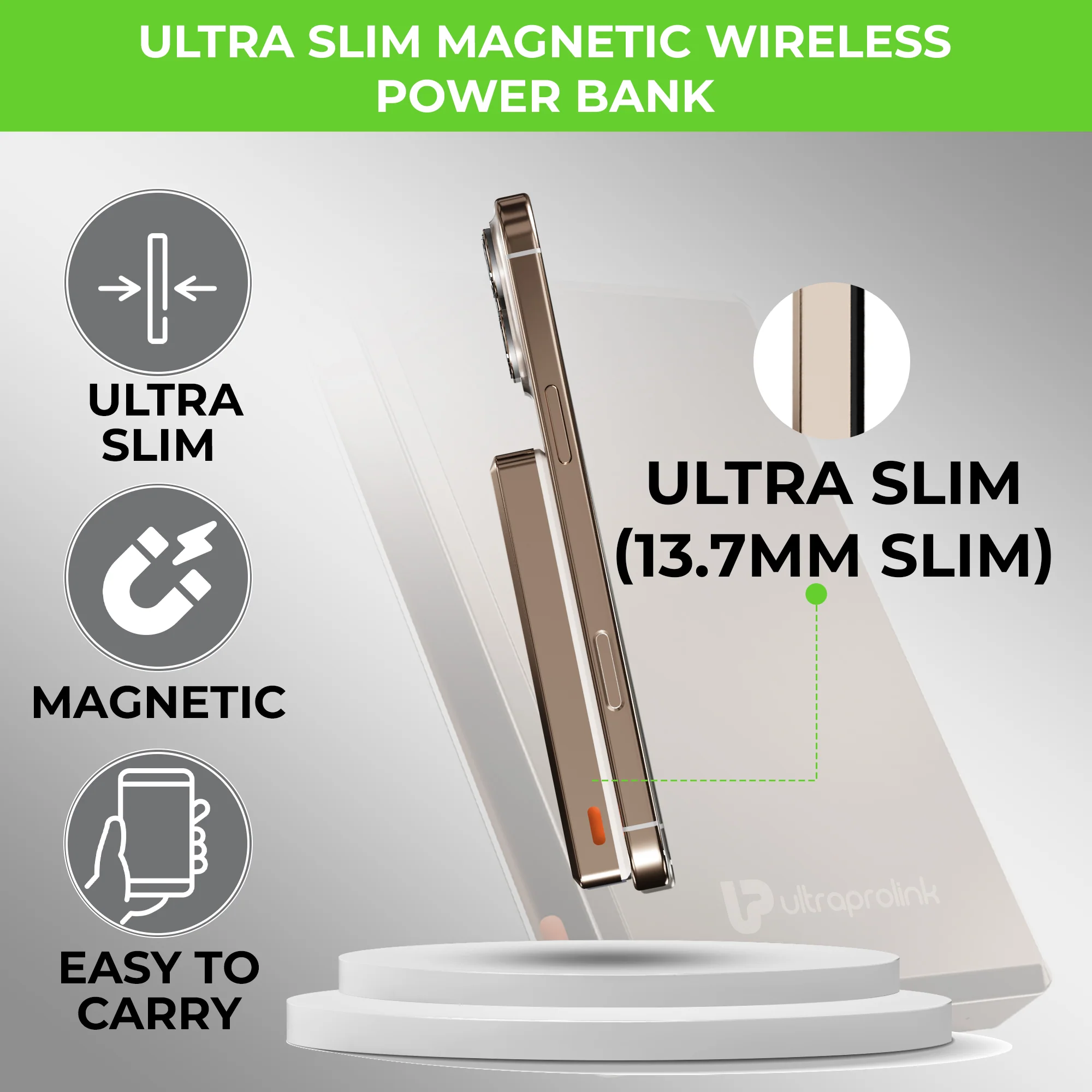 Juice-Up Mag 4 Wireless Magnetic Power Bank (10,000mAh) - Image 2