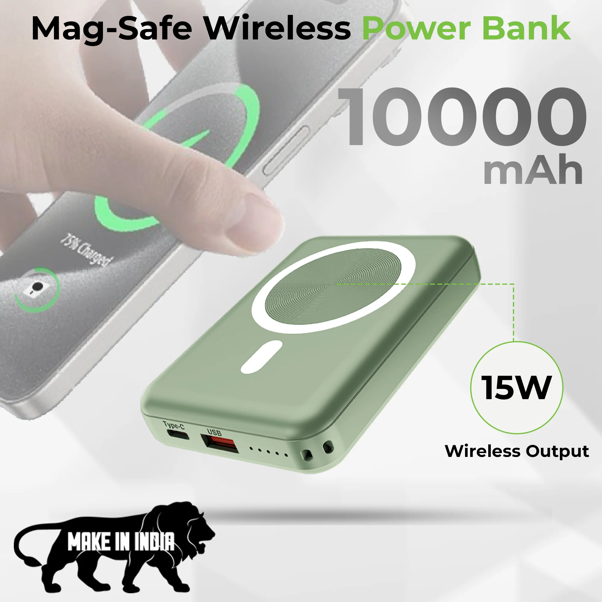 Juice-Up Mag 6 Wireless Magnetic Power Bank (10,000mAh) - Image 2