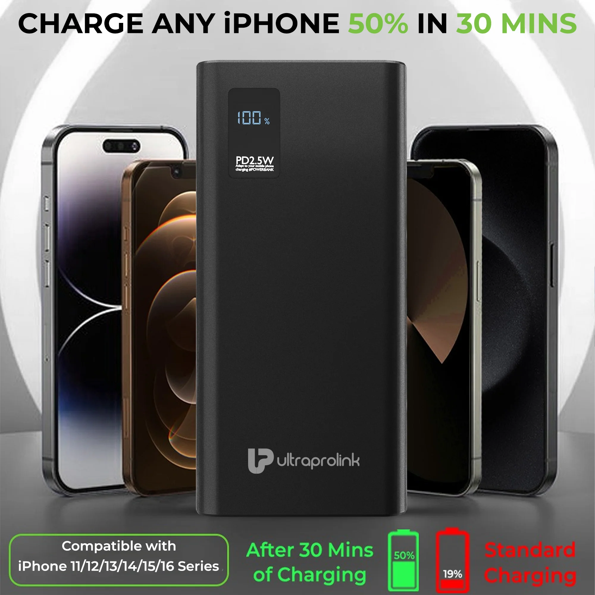 Juice-Up Pro 10000 mAh Slim 22.5W QC-PD -PPS Power Bank - Image 4