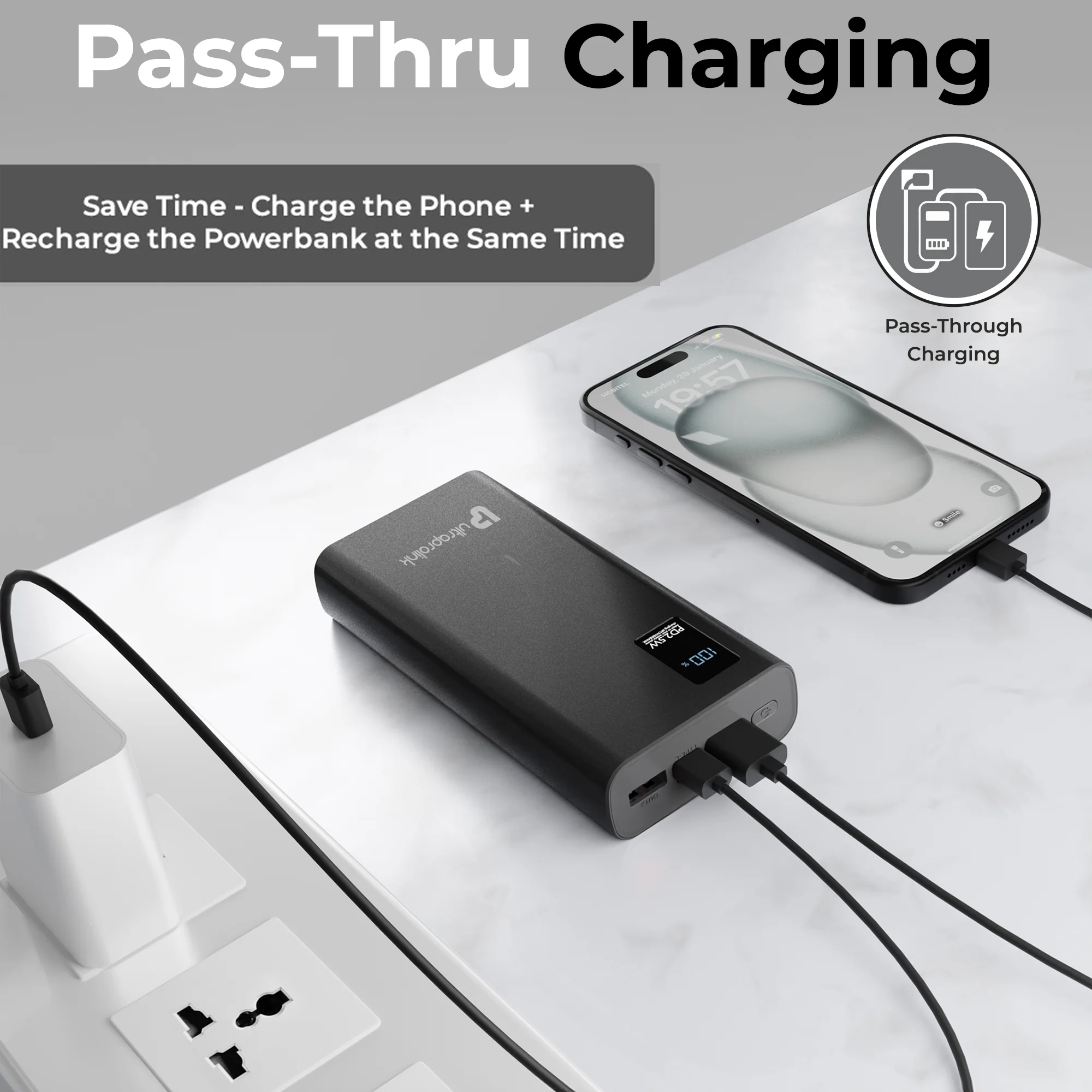 Juice-Up Pro+ 20000mAh Slim 22.5W QC-PD -PPS Power Bank - Image 4