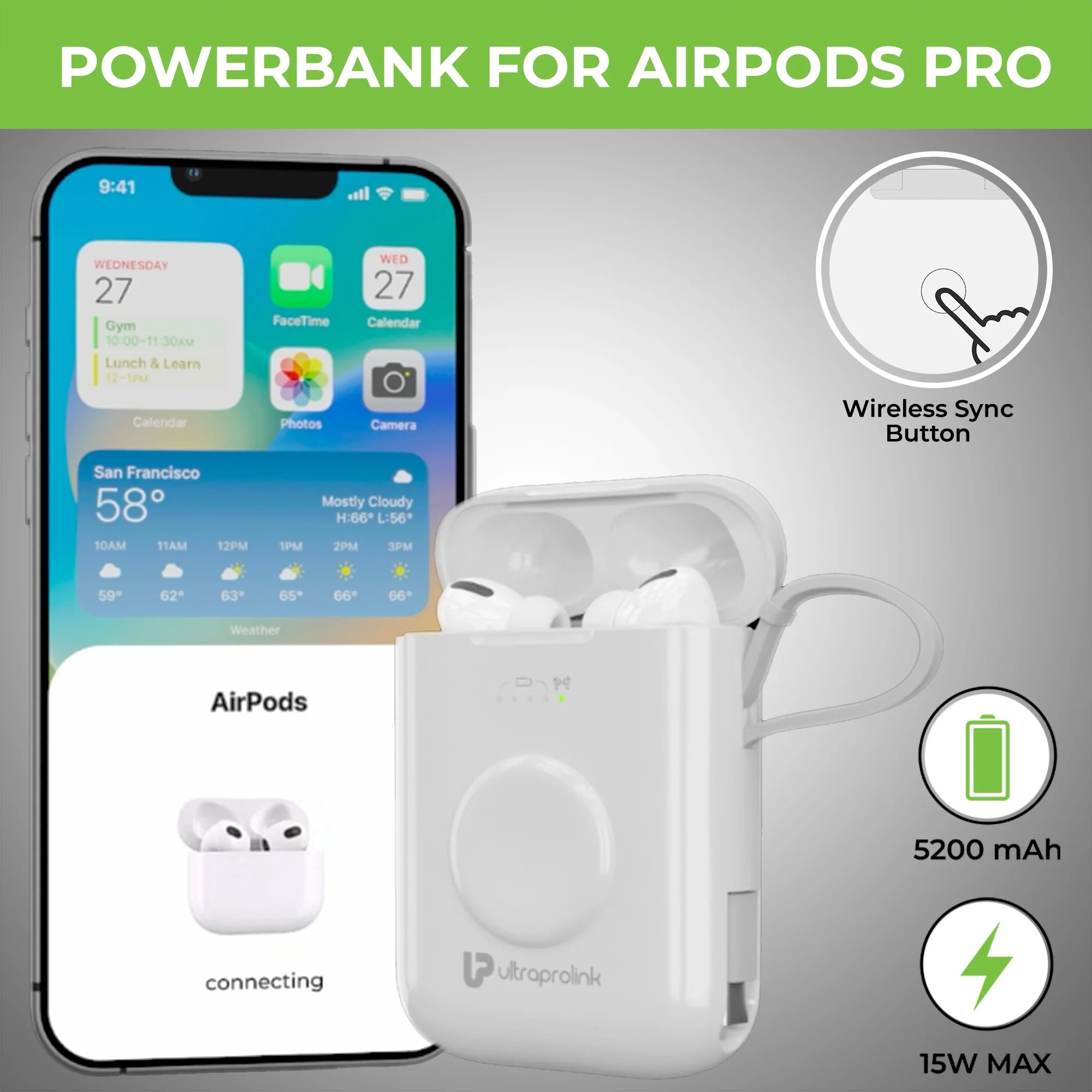Juice-Up QuadPod 4-in-1 PowerBank for iPhone - Pods Pro - iWatch - Image 4