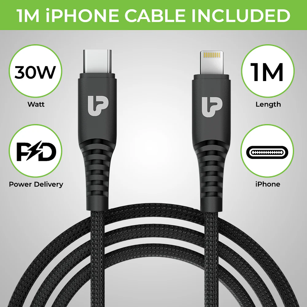 Mach 48 PD/QC3.0/PPS Car Charger (48W) with C2L Cable 1m - Image 3