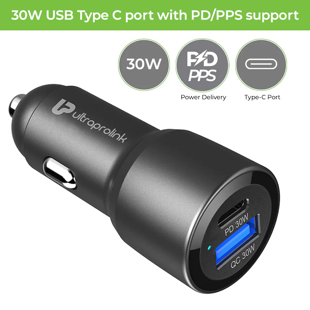 Mach 60 PD/QC3.0/PPS Car Charger with C2C Cable (60W) - Image 2