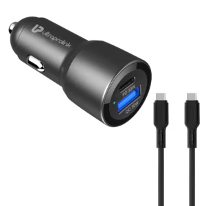 Mach 60 PD/QC3.0/PPS Car Charger with C2C Cable (60W)