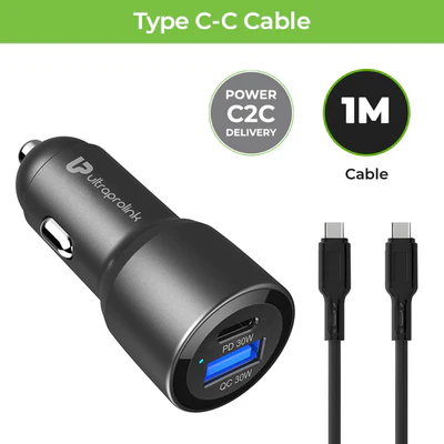 Mach 60 PD/QC3.0/PPS Car Charger with C2C Cable (60W) - Image 4