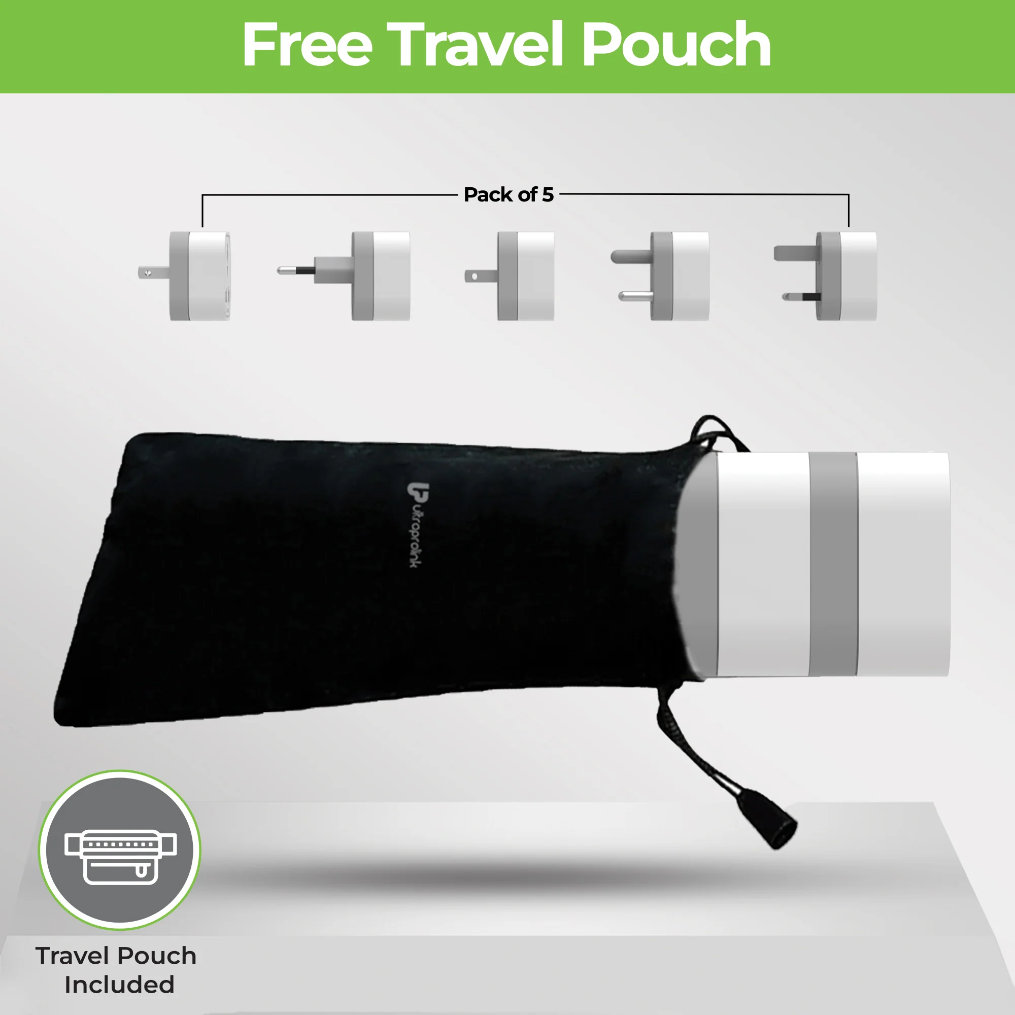 Travel Qubes Worldwide AC Convertor Plugs (Pack of 5) - Image 2