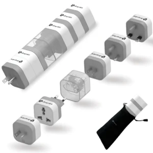Travel Qubes Worldwide AC Convertor Plugs (Pack of 5)
