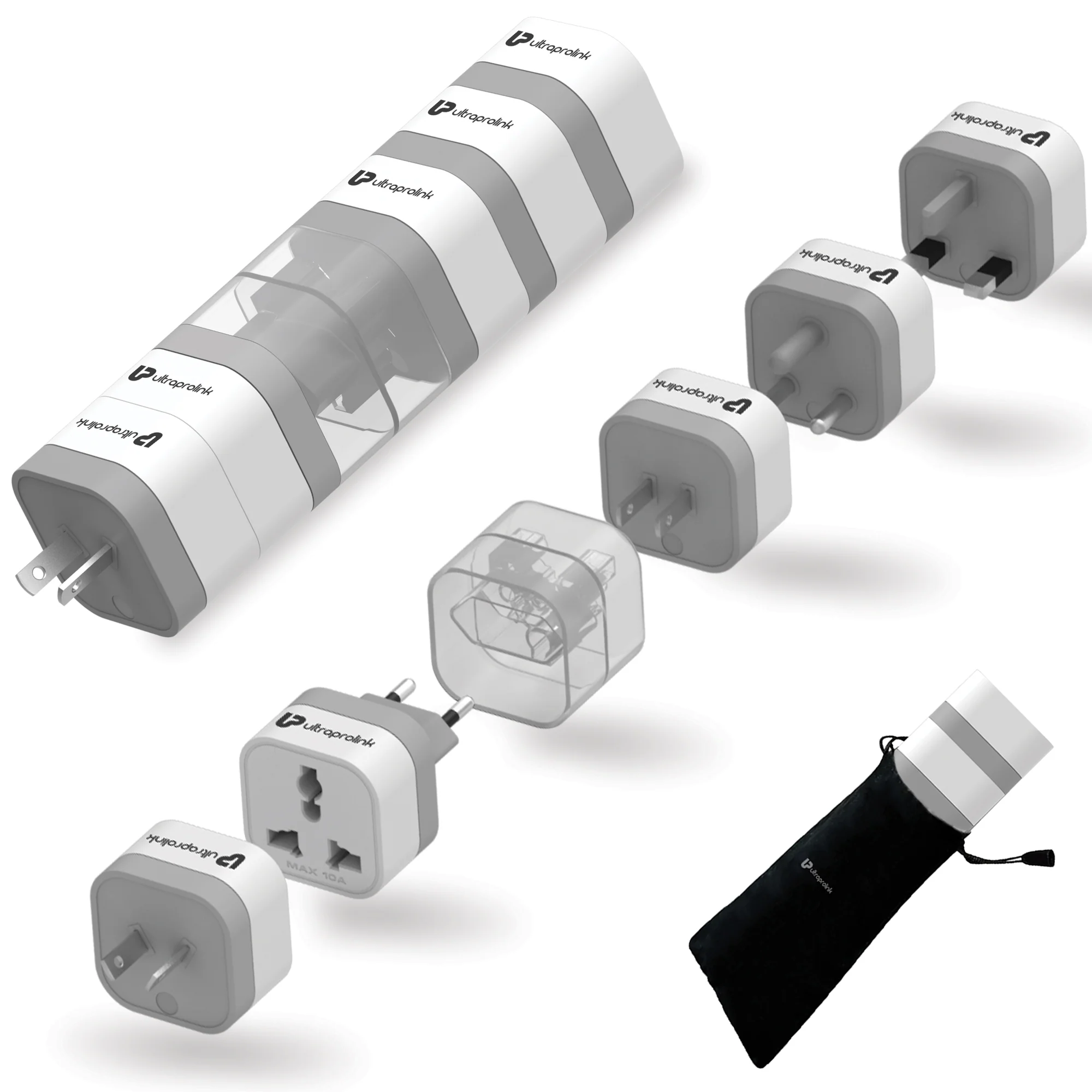 Travel Qubes Worldwide AC Convertor Plugs (Pack of 5)