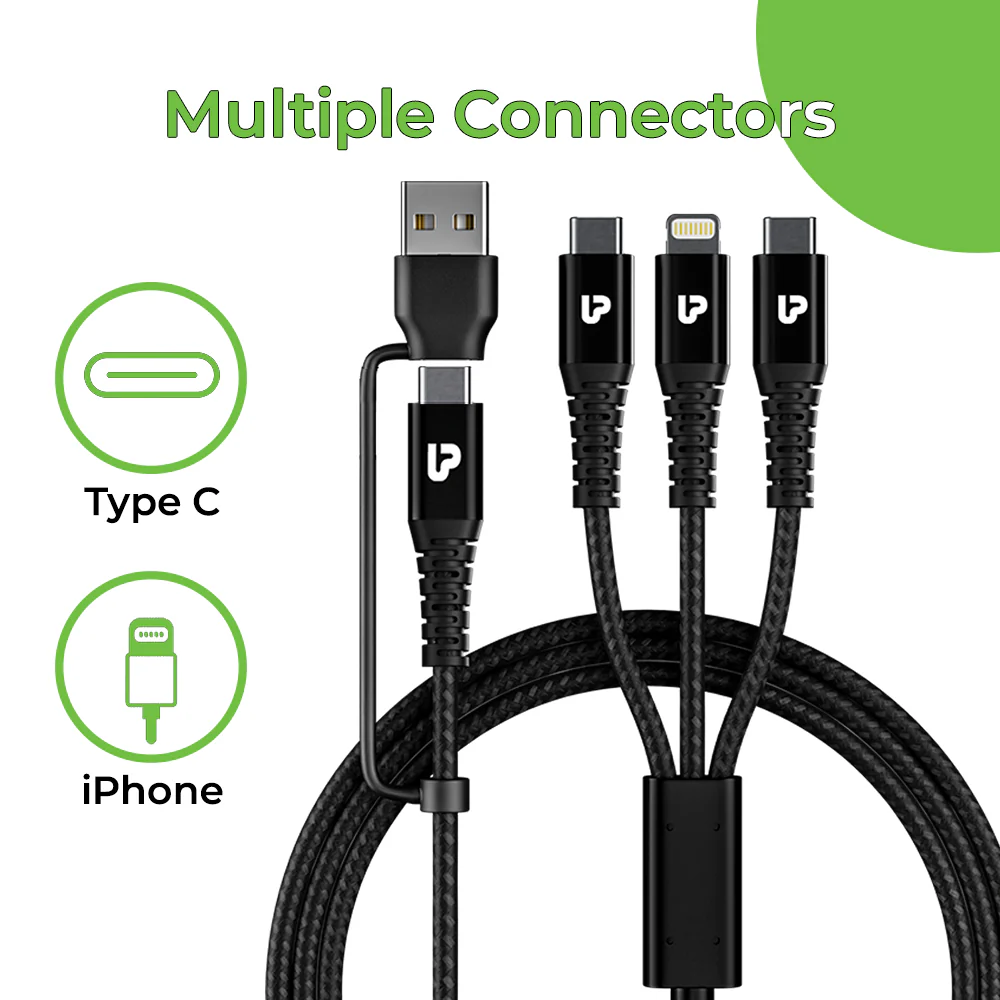 Trio Link+ 18W 3 in 1 Braided Fast Charging Cable - Image 3
