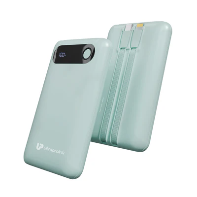 Ultra-Slim & compact Power Bank with Type C & iPhone Cable - Image 4
