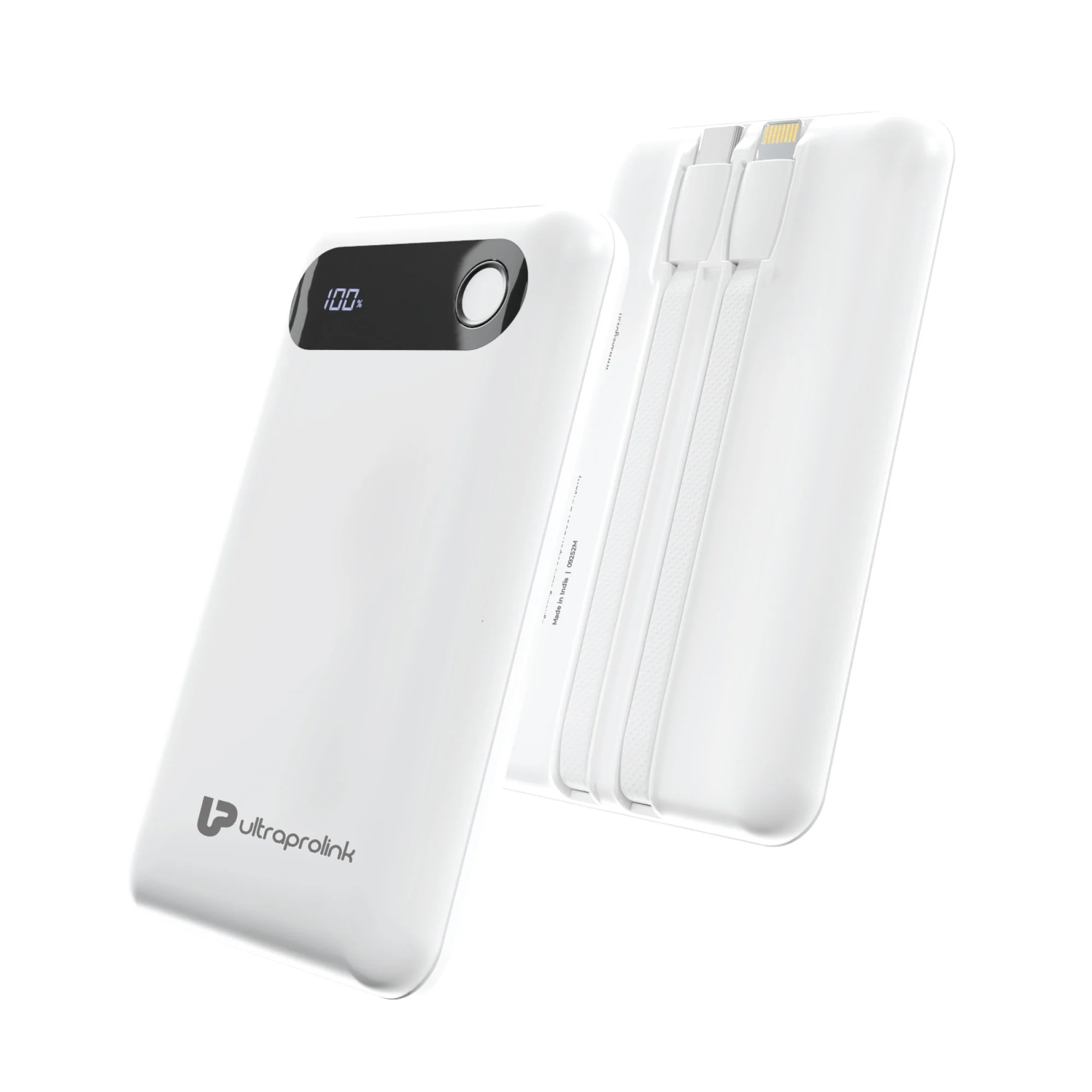 Ultra-Slim & compact Power Bank with Type C & iPhone Cable - Image 2