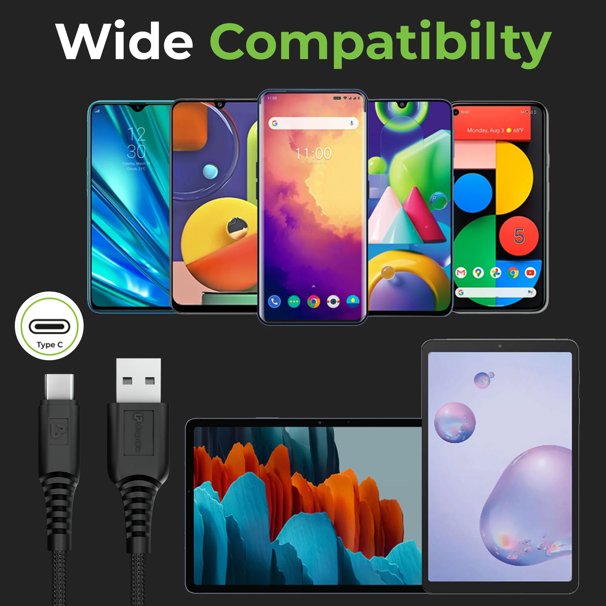 Zap-C Auto USB A to C Sync Charge Cable with Android Auto & Car Play support - Image 5