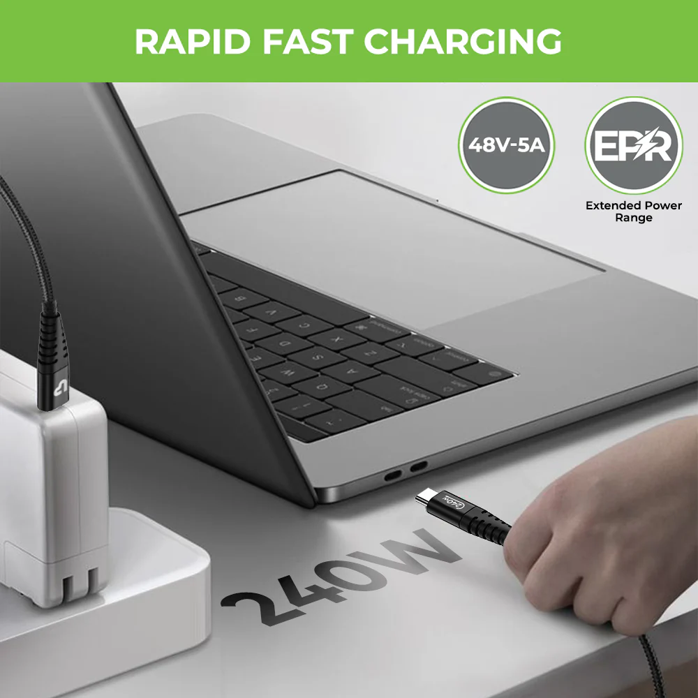 Zoom 240 USB-C to USB-C Power Delivery 3.1 Cable (1.5m) - Image 3