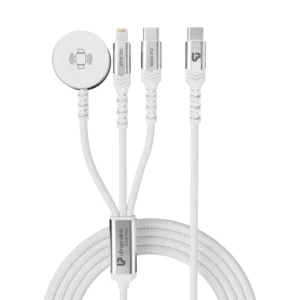 iLink Trio 3-in-1 Fast Charging Cable for Macbook, iPhone & iWatch/Pods