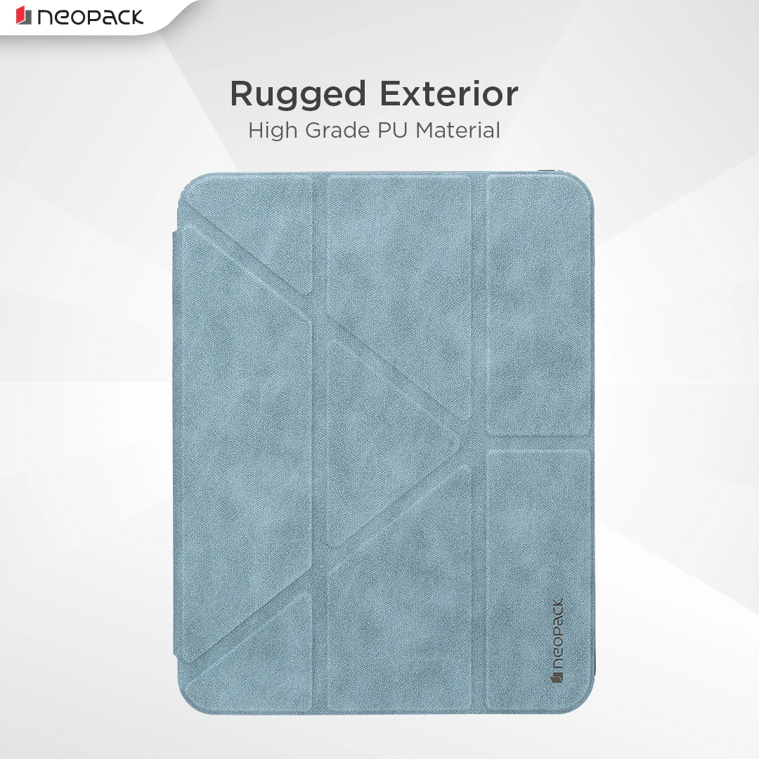 Alpha Case with Apple Pencil Holder for iPad Air 11, Fits: M2 and M3 Models (Sage Green/Stone Black/Blue) - Image 5