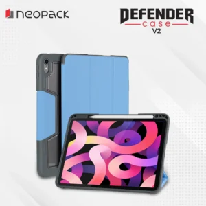 Drop Tested Defender Case with Pencil Holder for iPad Air 11 2024 M2 & 2025 M3 Models / iPad Air 10.9, Fits 4th & 5th Gen.(Blue/Black/Red)