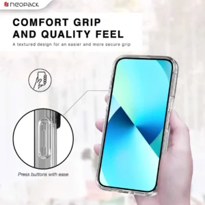 Drop Tested Hybried Case for iPhone 14 Promax (Clear)
