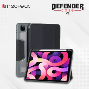 Drop Tested Defender Case with Pencil Holder for iPad Pro 13", Fits: M4 & M5 Models (Black)