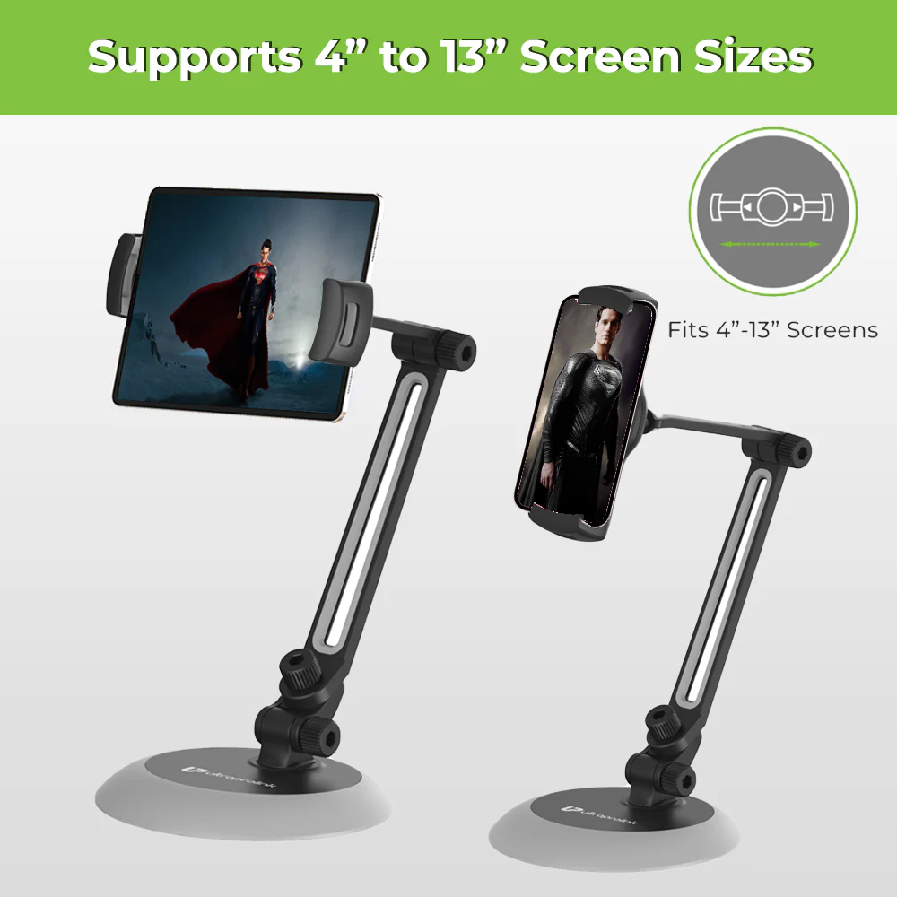 Jeeves Table Top Mount for Tablets & Smartphones (Black) - Image 2
