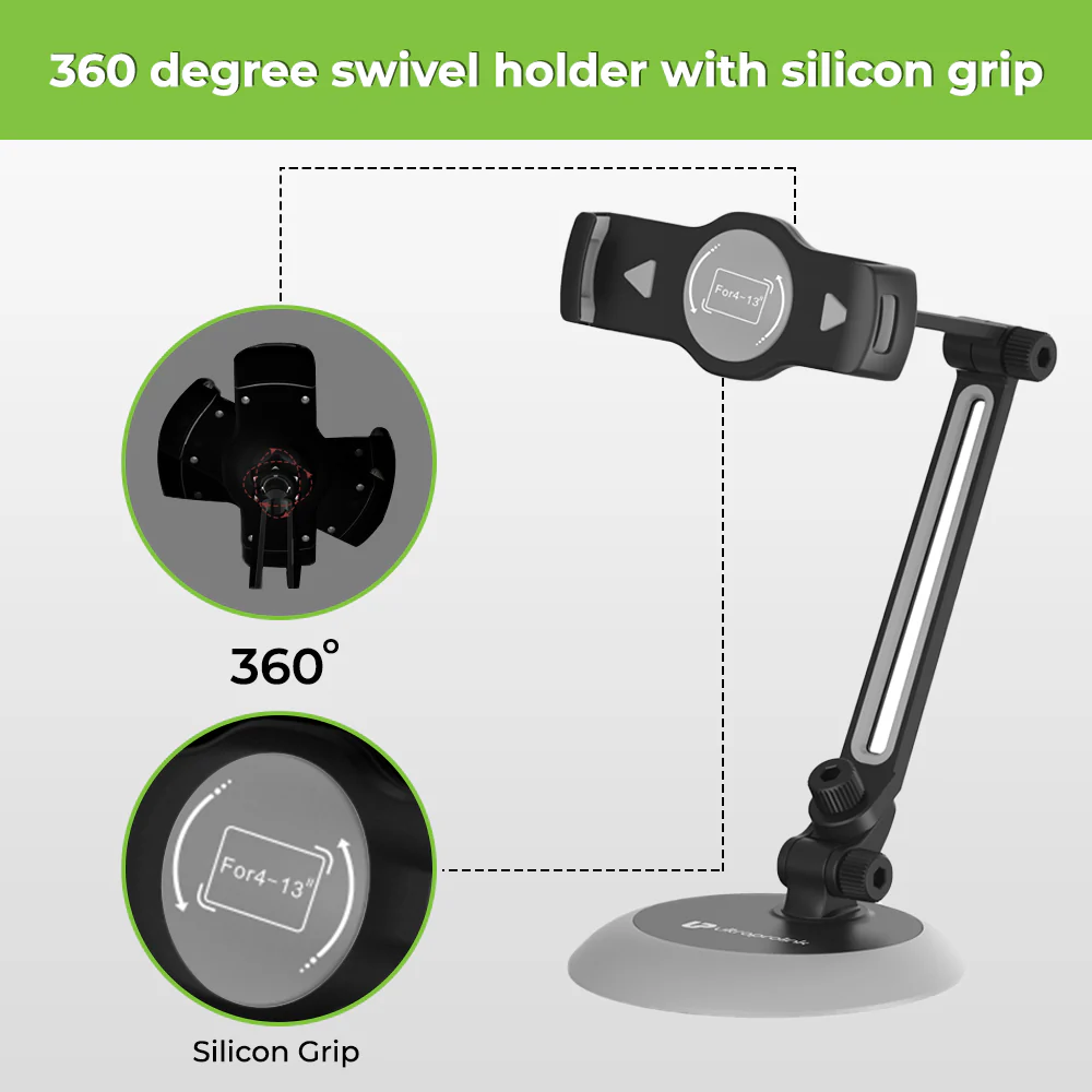 Jeeves Table Top Mount for Tablets & Smartphones (Black) - Image 3