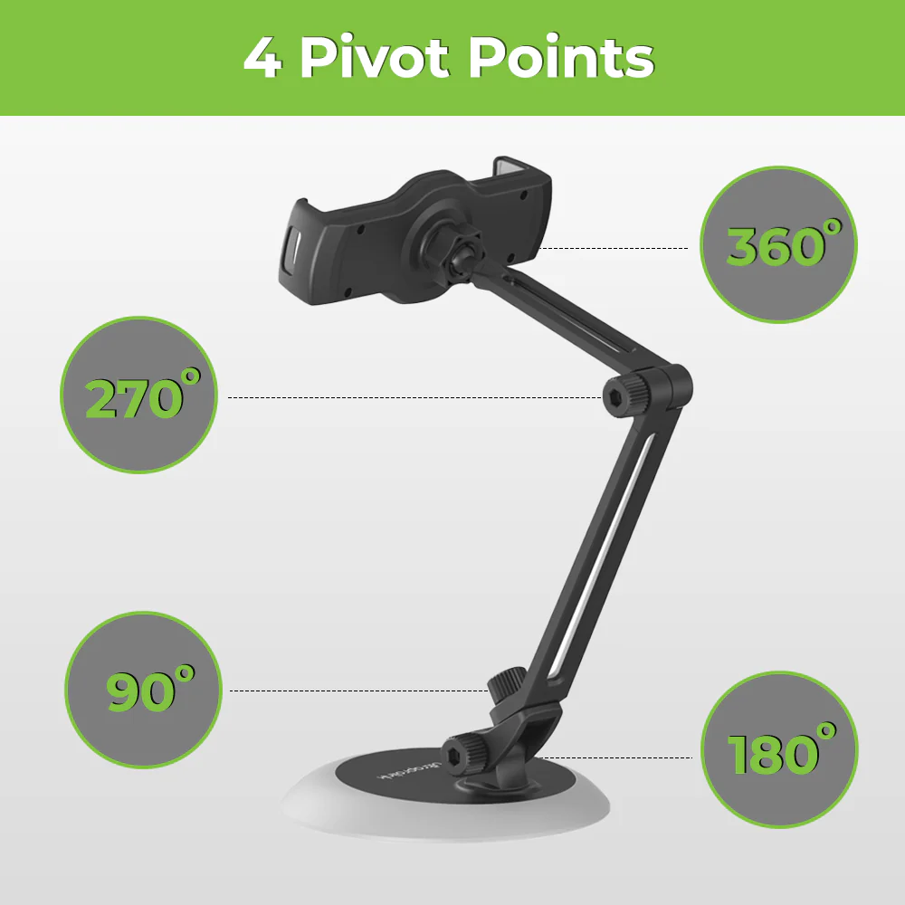 Jeeves Table Top Mount for Tablets & Smartphones (Black) - Image 4