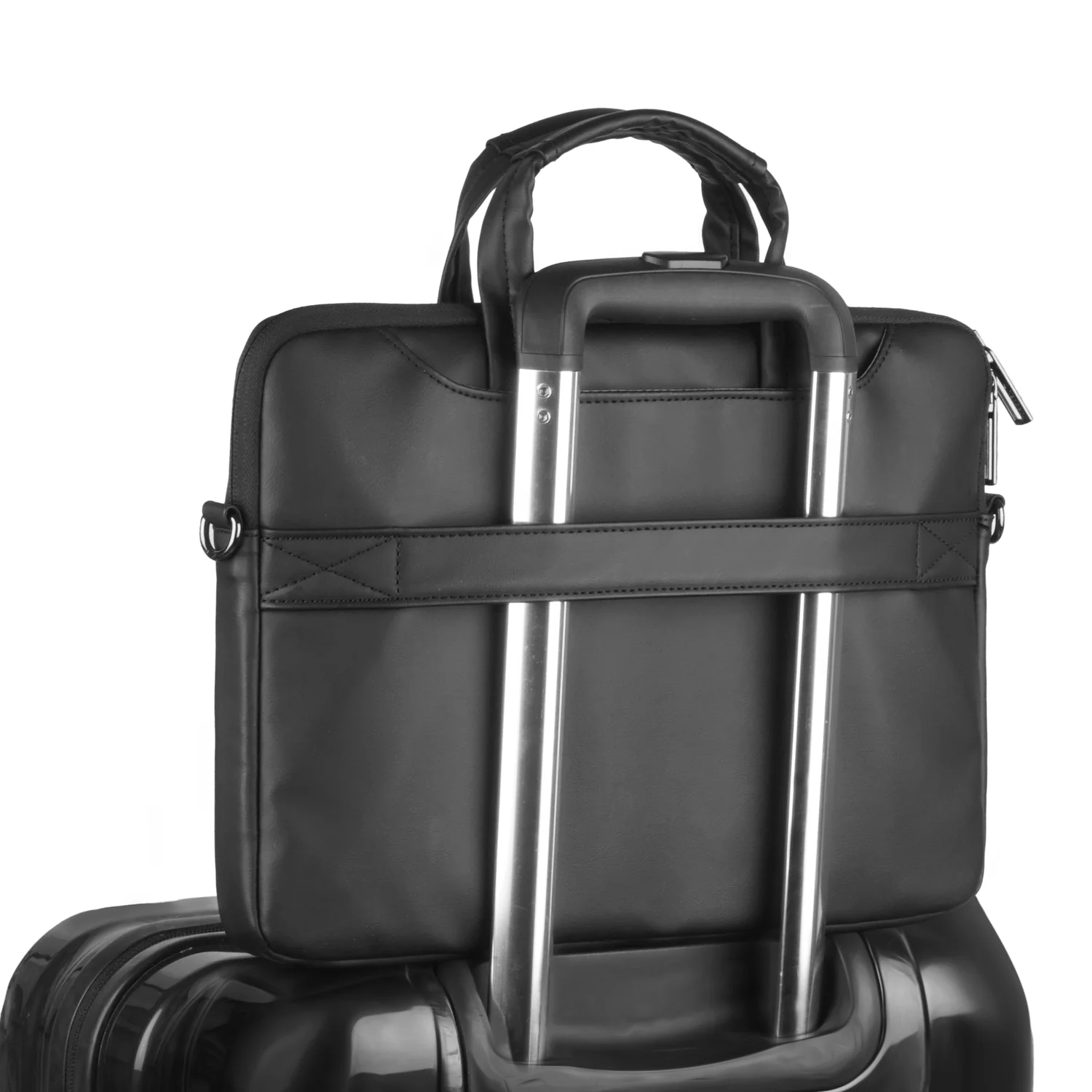 Leather Sleeve with Pouch for Upto 14.2" Macbooks - Image 7