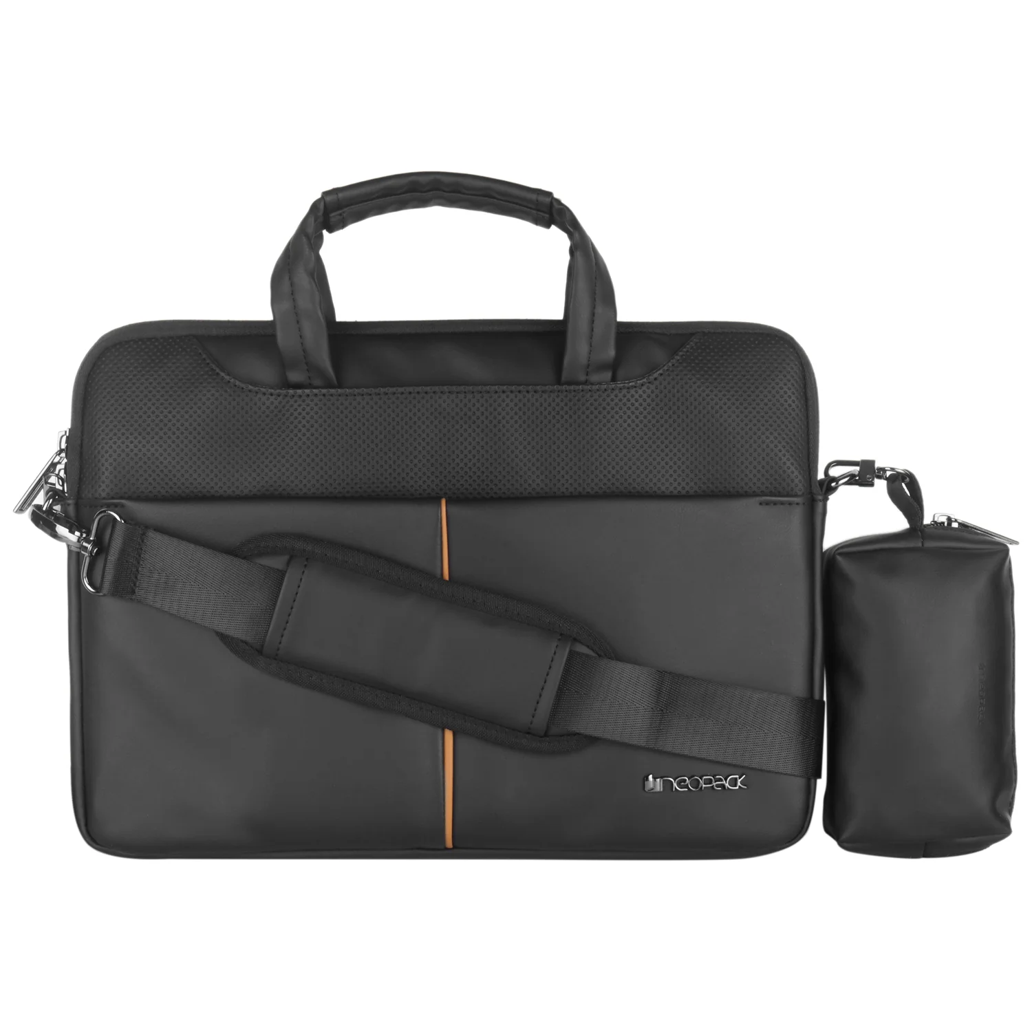 Leather Sleeve with Pouch for Upto 14.2" Macbooks