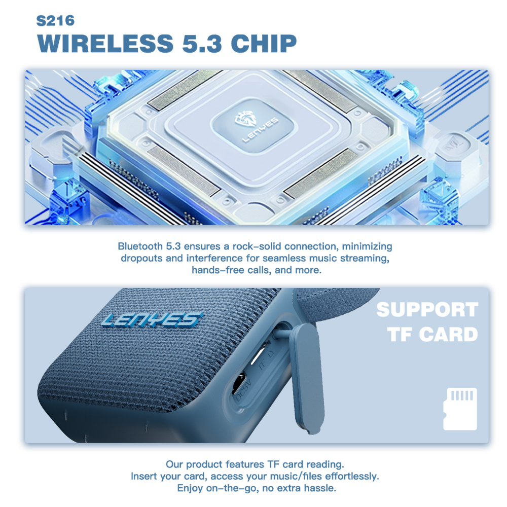Lenyes S216 (Portable Speaker) - Image 4