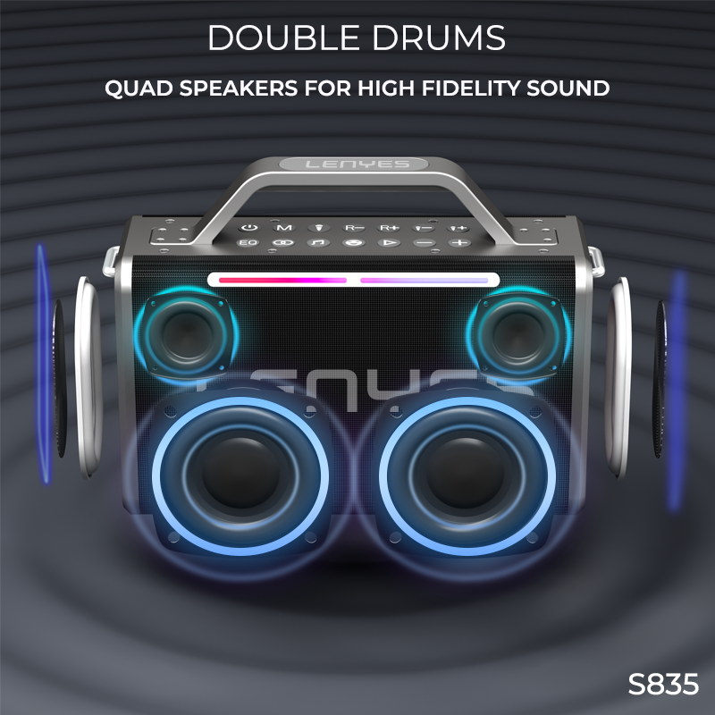 Lenyes S835 (Portable Speaker) - Image 4
