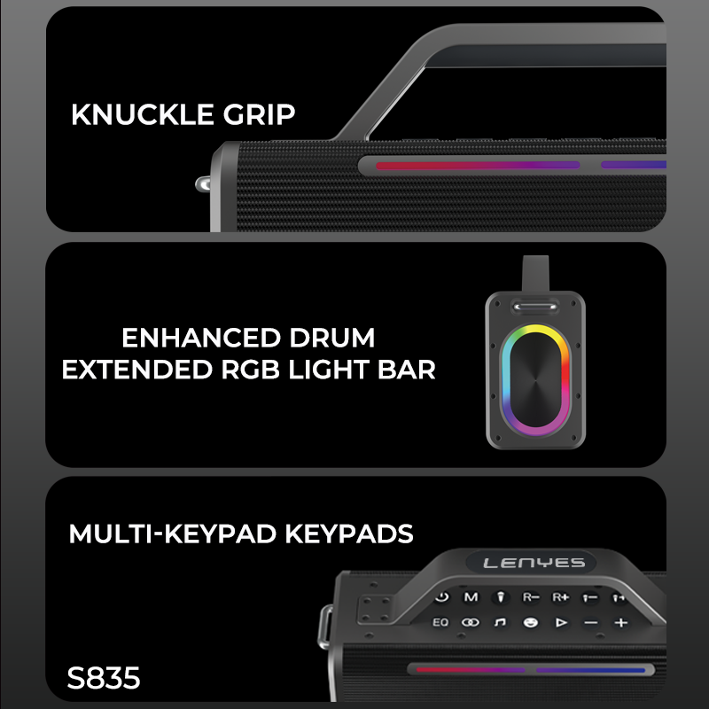 Lenyes S835 (Portable Speaker) - Image 5
