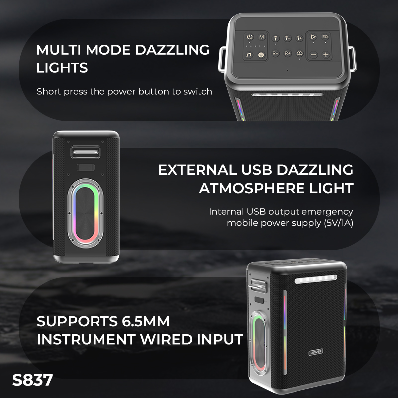 Lenyes S837 (Portable Speaker) - Image 4