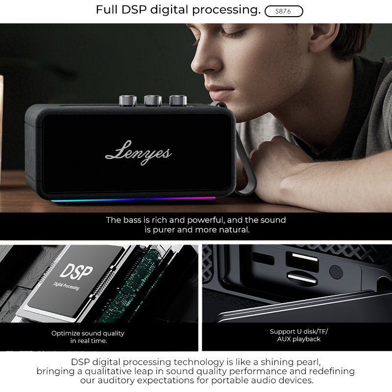 Lenyes S876 (Portable Speaker) - Image 3