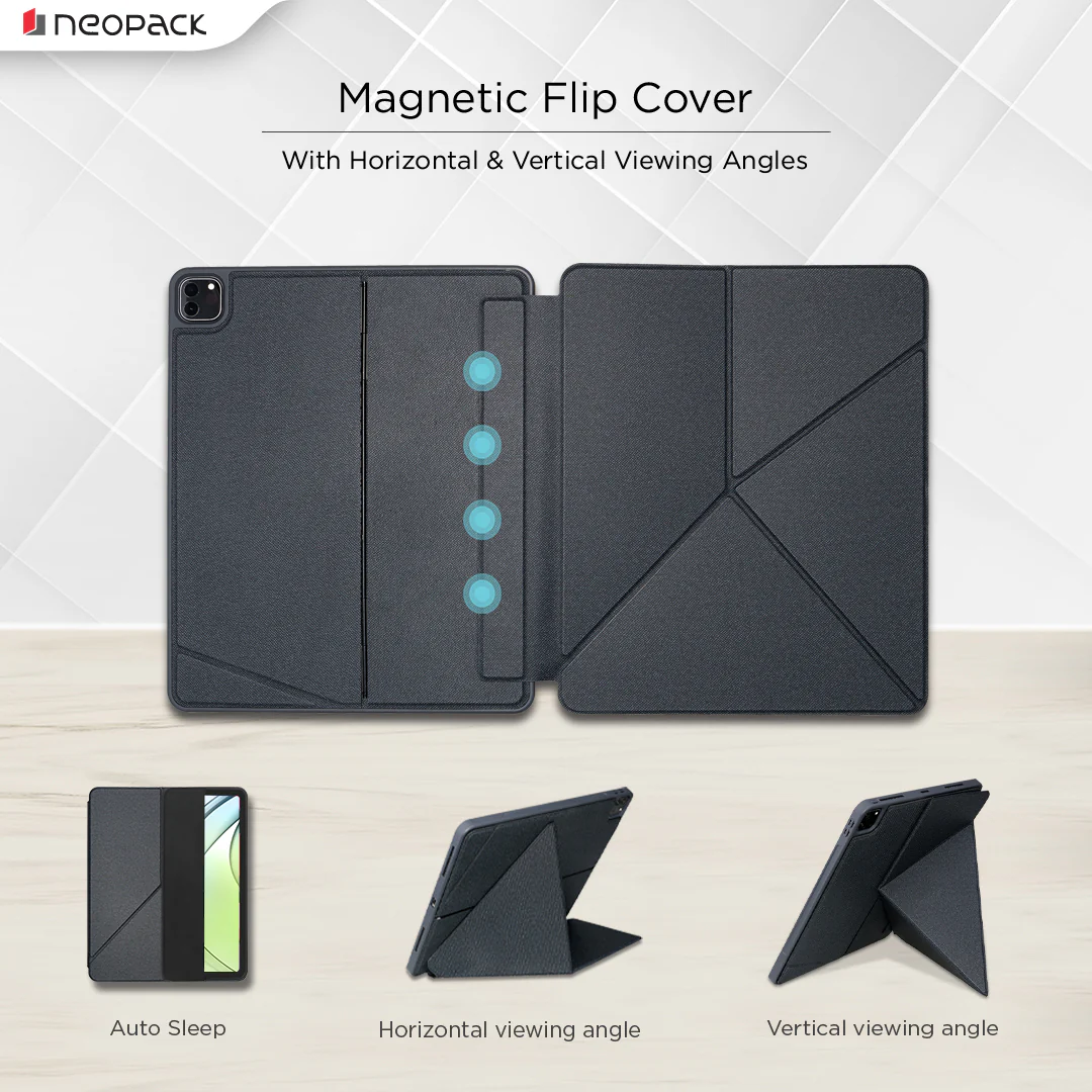 Magnetic Smart Cover with Detachable Keyboard for iPad Air 13, Fits: 2024 M2 & 2025 M3 Models / iPad Pro 12.9" Fits: 4th, 5th & 6th Gen. (Black) - Image 7