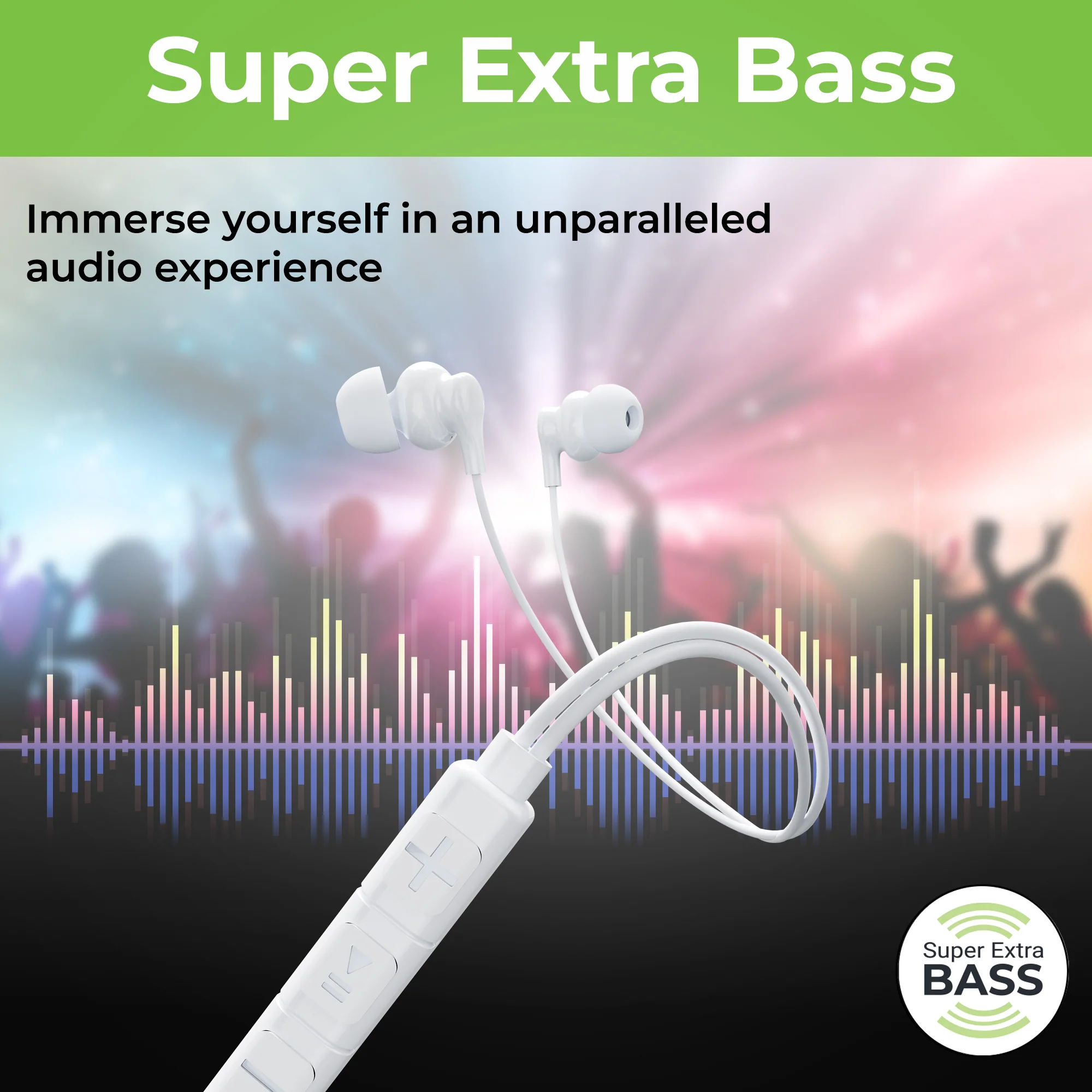 MoBass 1 Noise Isolation Hands free Earphones with Mic - Image 2