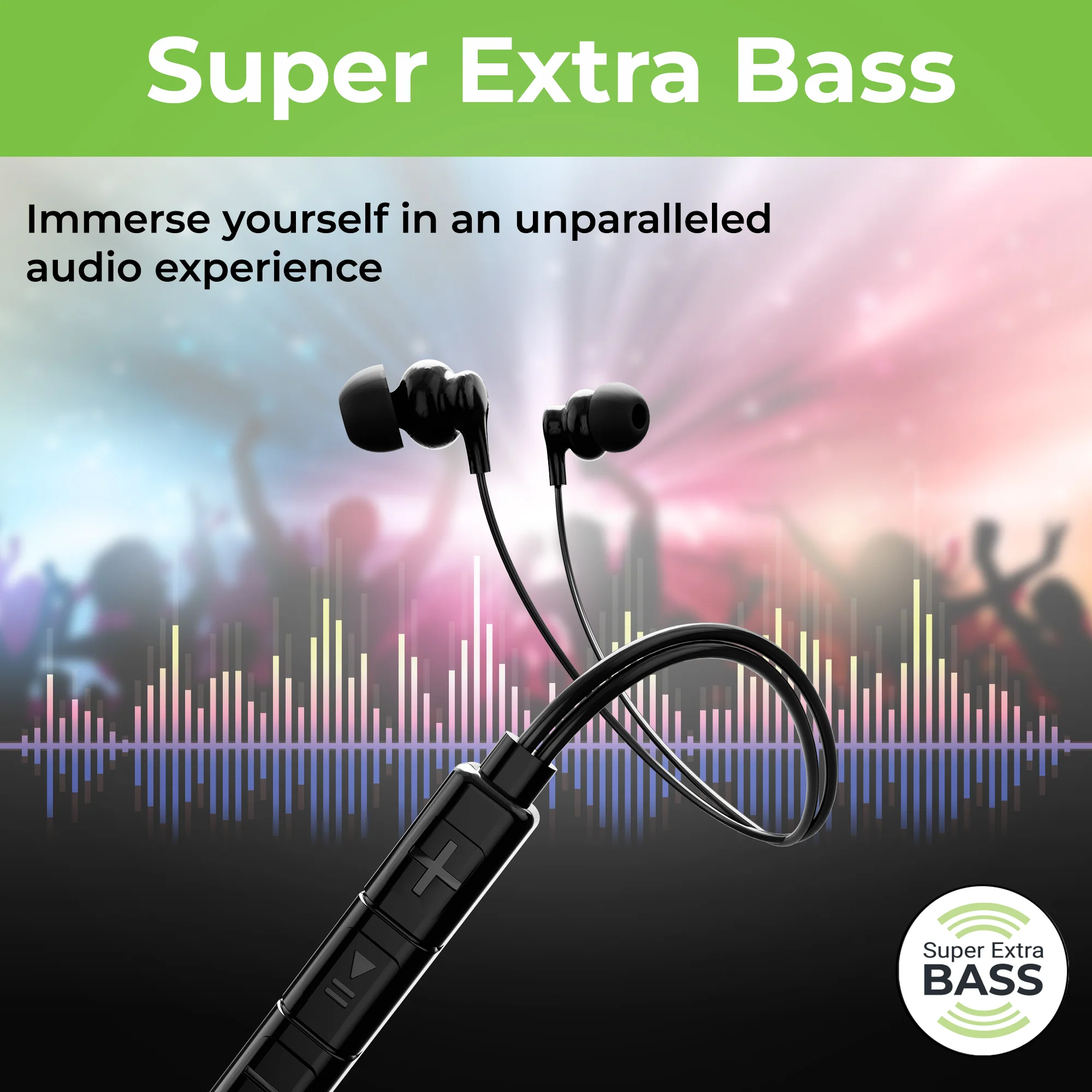 MoBass 2 Noise Isolation Hands free Earphones with Mic (Type-C) - Image 2