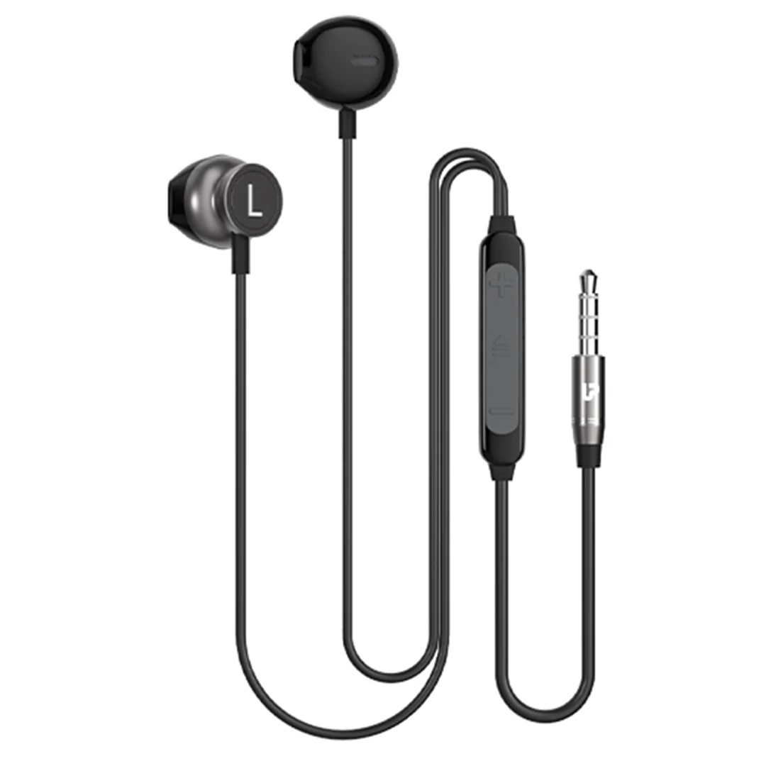 MoBass+ Hands free Metal Earphones with Mic 1.2m