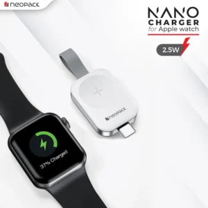 Nano Wireless Charger for Apple Watch, Compatible with All Series 9/8/7/6/5/4/3/2/1/Ultra 2 (White)