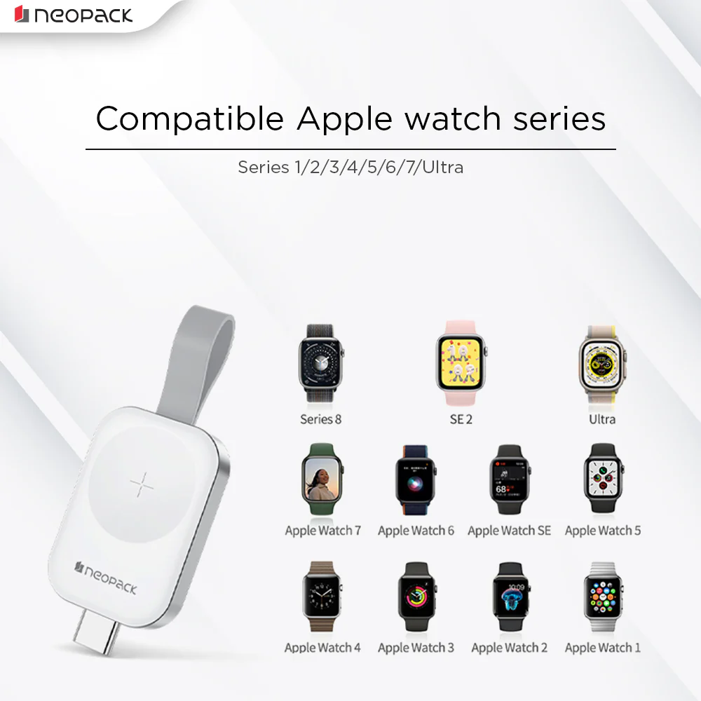 Nano Wireless Charger for Apple Watch, Compatible with All Series 9/8/7/6/5/4/3/2/1/Ultra 2 (White) - Image 6