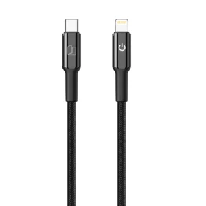 Neopack 30W USB-C to Lightning Connector Smart Auto-off Cable 1.5M Compatible with iPhone, Macbooks, iPad and More (Black)