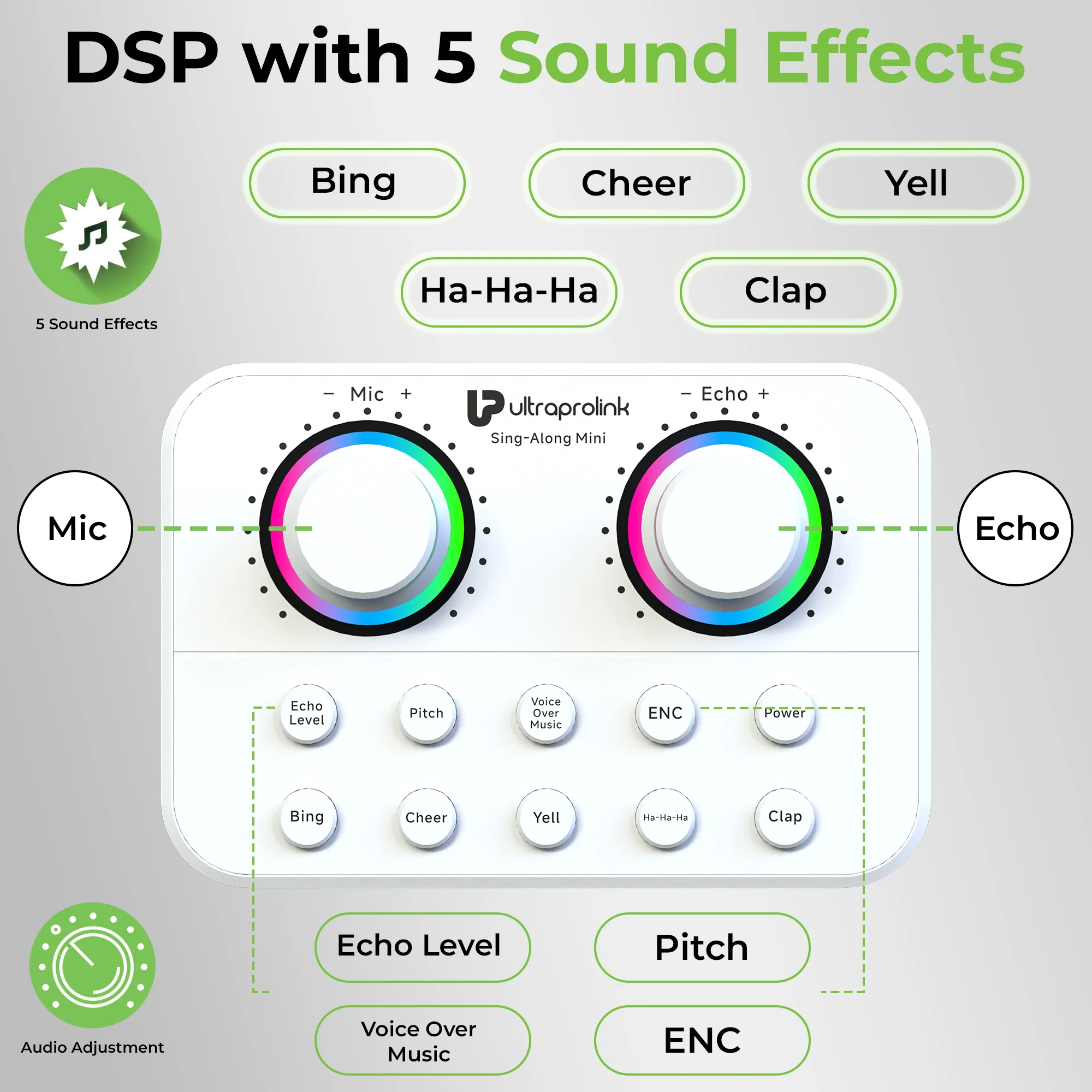 Sing-Along Mini Wireless Karaoke & Live Broadcast Mixer with Condenser Mic - Image 5
