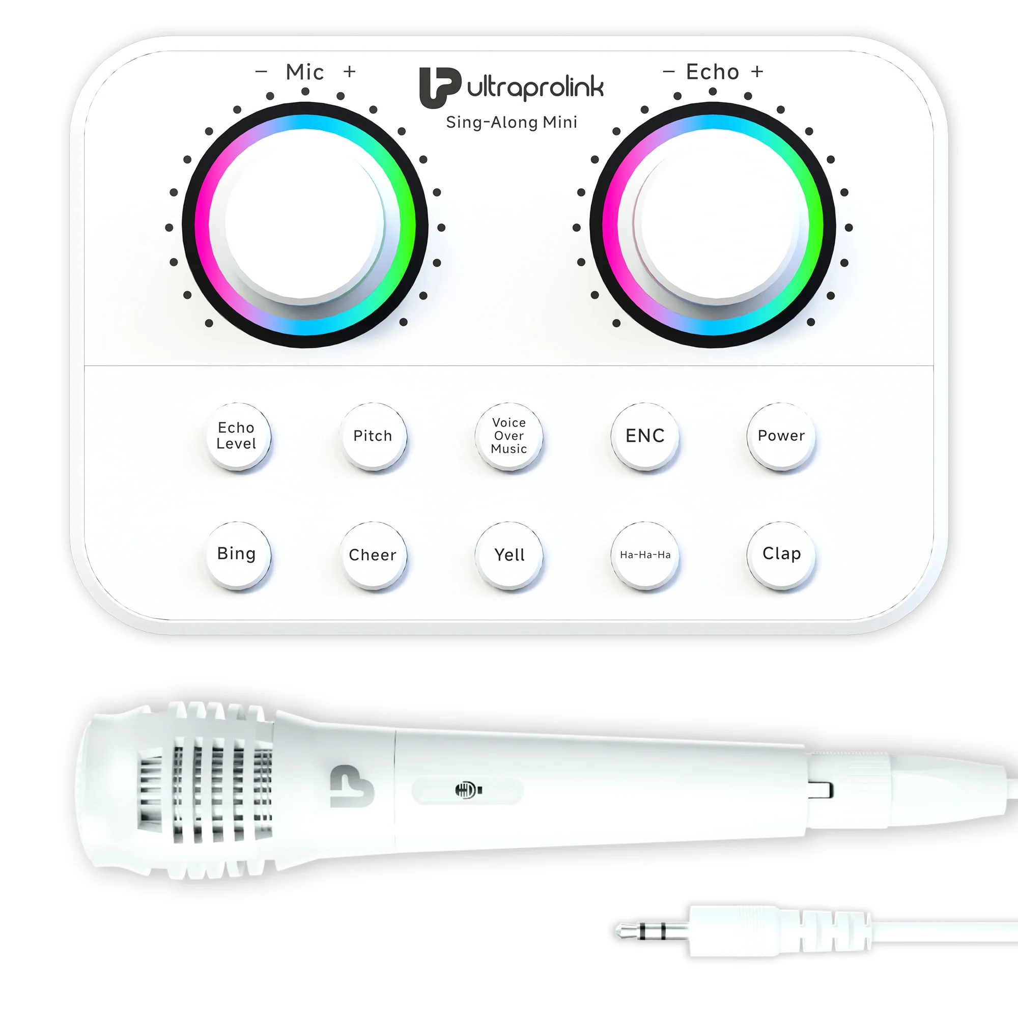 Sing-Along Mini Wireless Karaoke & Live Broadcast Mixer with Condenser Mic