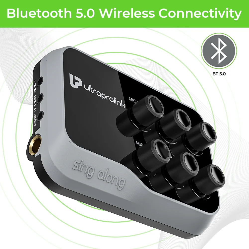 Sing Along Portable Universal Wireless Karaoke Mixer With Recording - Image 2