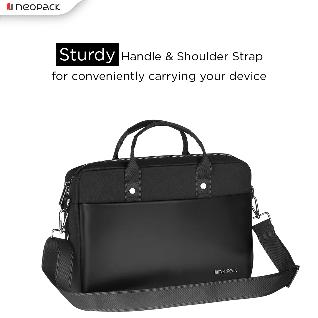 Slim-Line Professional Bag for Up to 14.2" Macbooks & 13.3" Laptops (Black) - Image 2