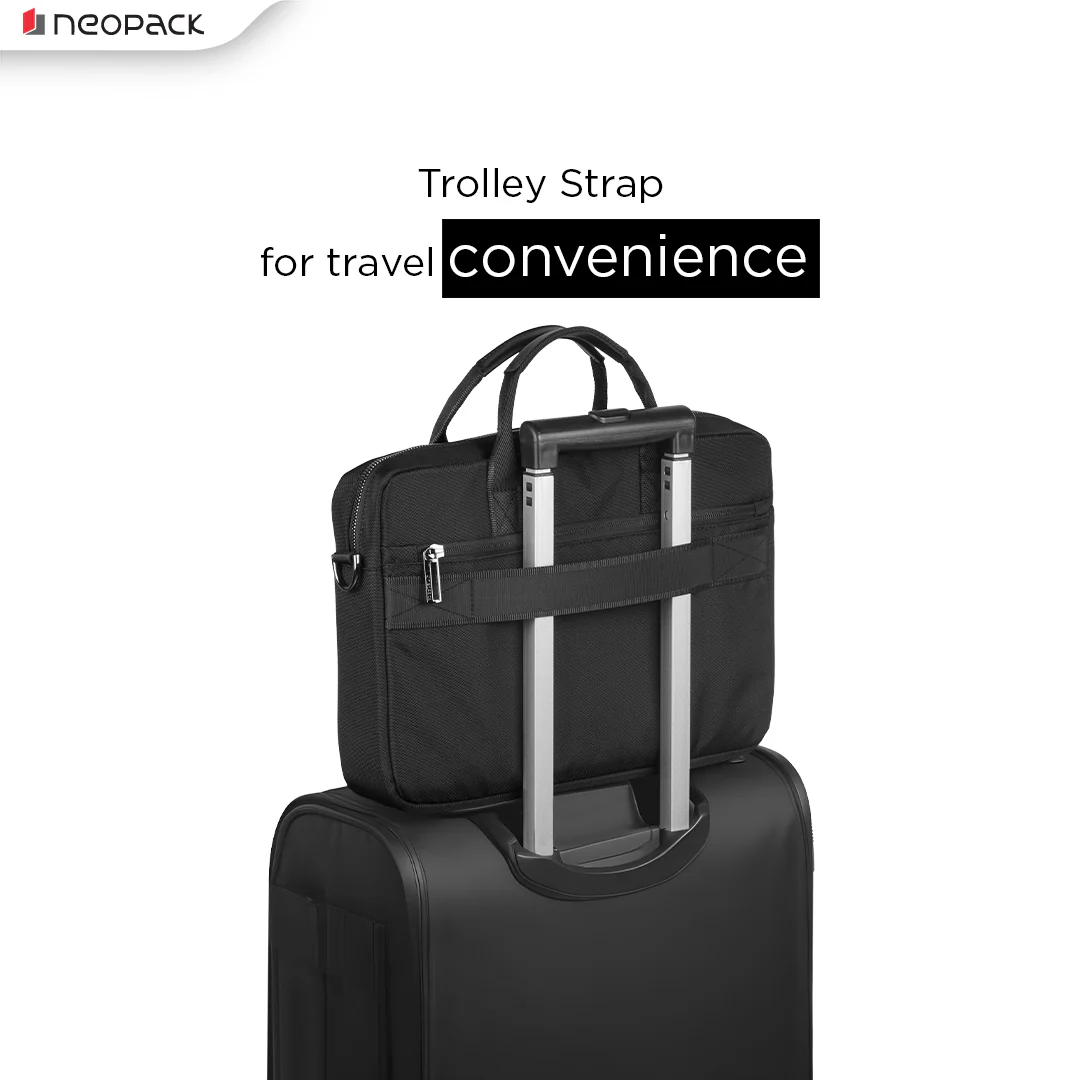 Slim-Line Professional Bag for Up to 14.2" Macbooks & 13.3" Laptops (Black) - Image 5