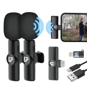 Sonic Wireless Microphone & Receiver Set Dual Collar Mics