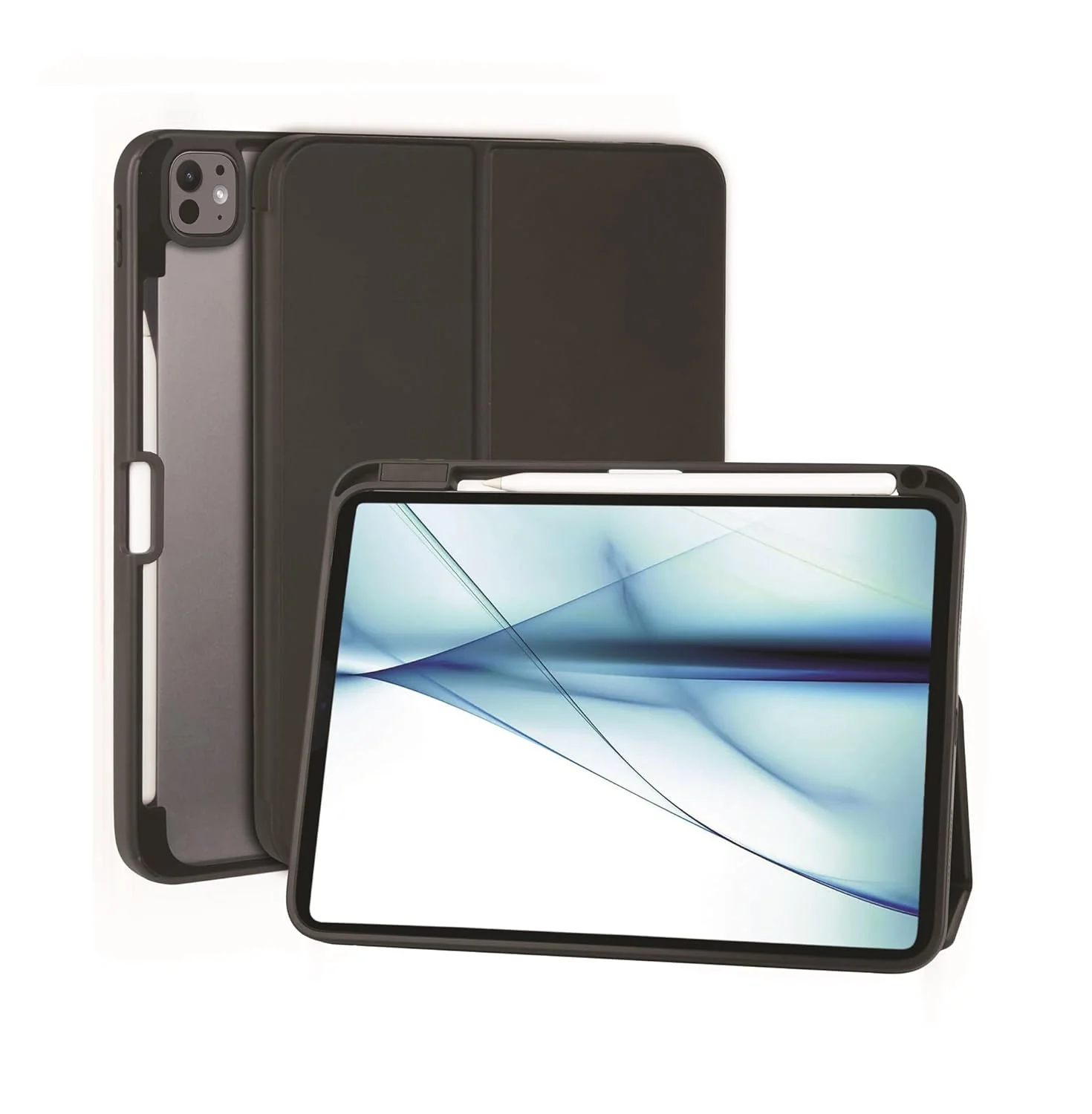 Vista Case with Apple Pencil Holder for iPad Pro 11", Fits M4 & M5 Models (Black)
